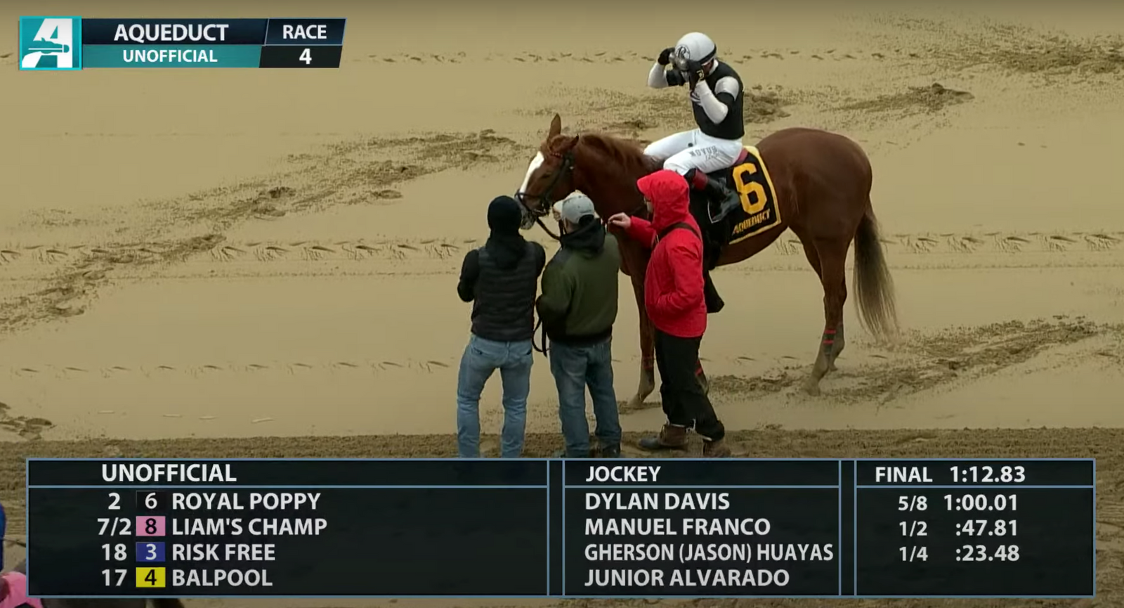 Royal Poppy Wins MSW First Off Private Purchase!