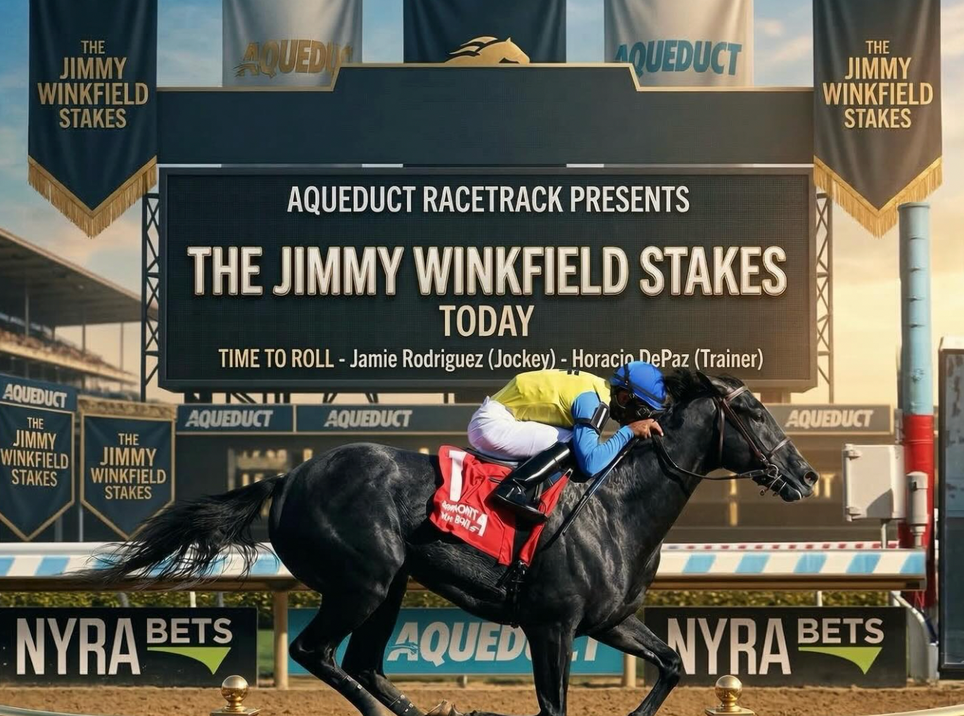 Time To Roll Runs 2nd In Jimmy Winkfield Stakes